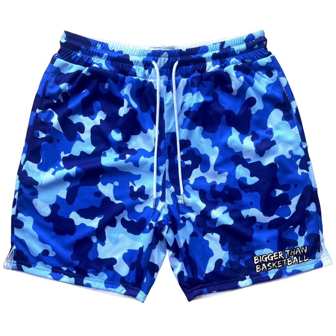 Hooper Camo - Shorts - Blue