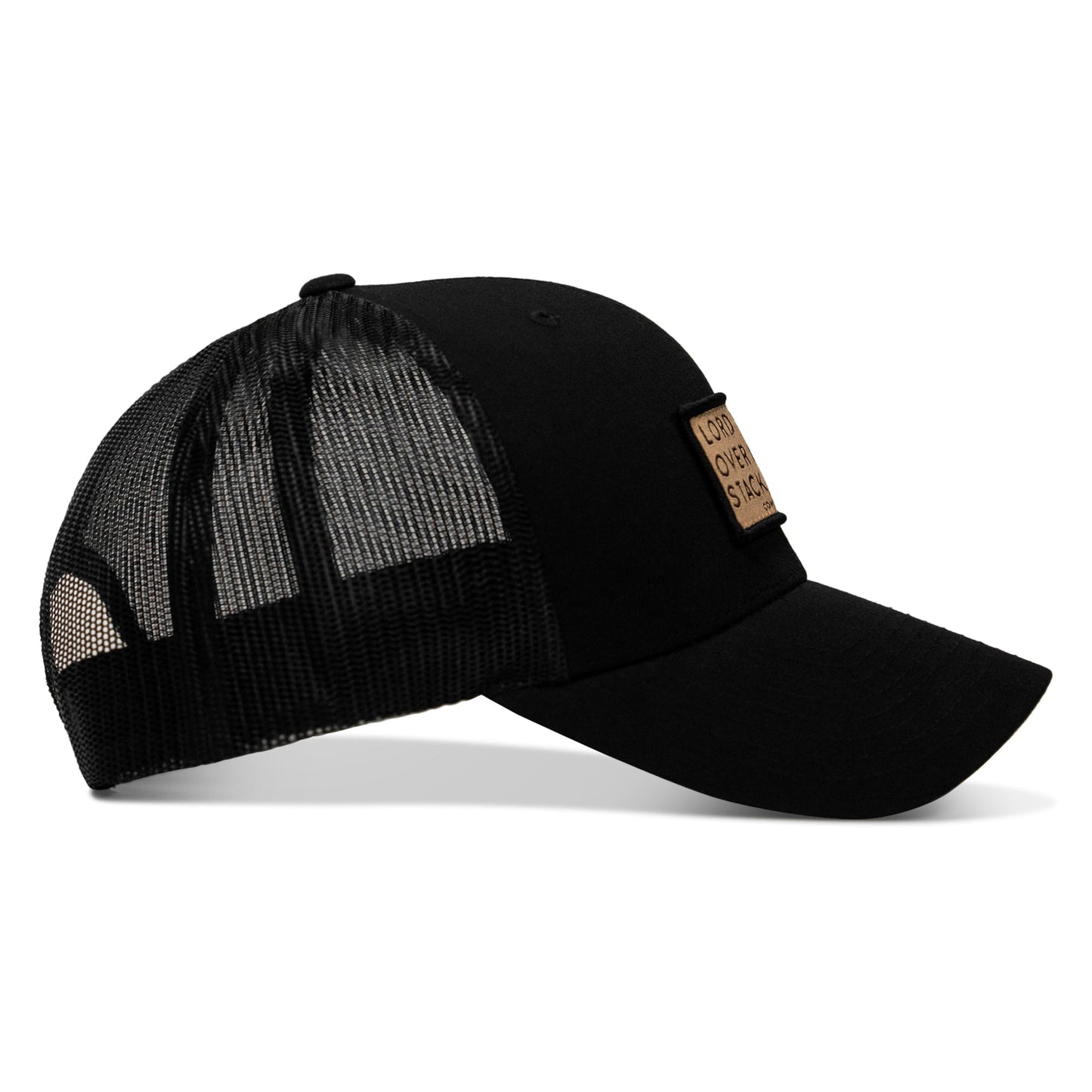 Lord Watch Over Me As I Stack Bodies Tan Patch Snapback Hat