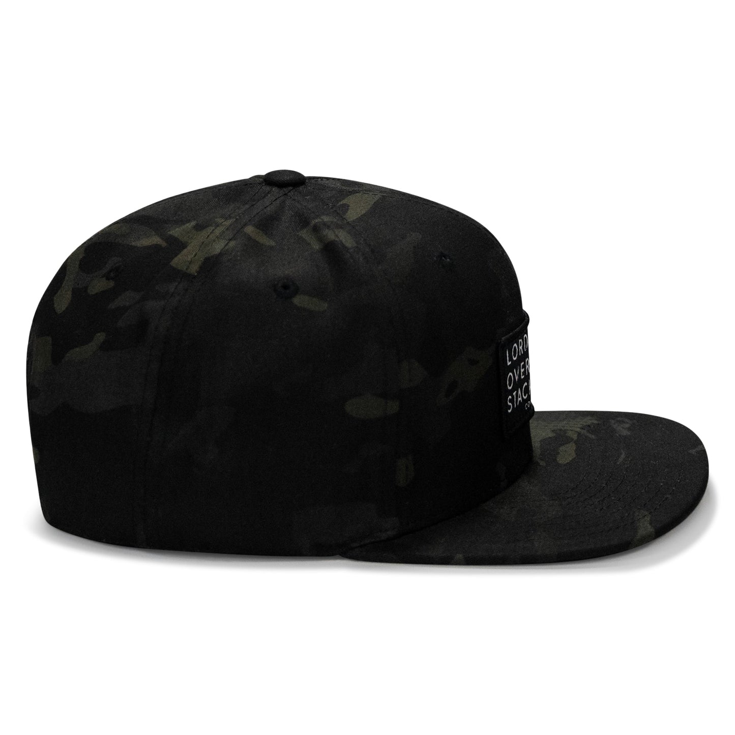Lord Watch Over Me As I Stack Bodies Patch Flatbill SnapBack Hat