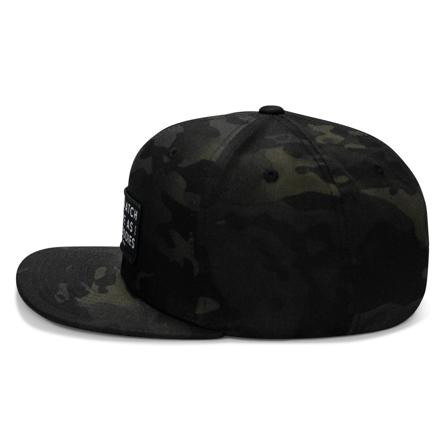 Lord Watch Over Me As I Stack Bodies Patch Flatbill SnapBack Hat