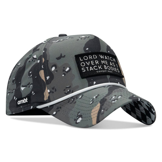 Lord Watch Over Me As I Stack Bodies Patch Waterproof Weekender Snapback
