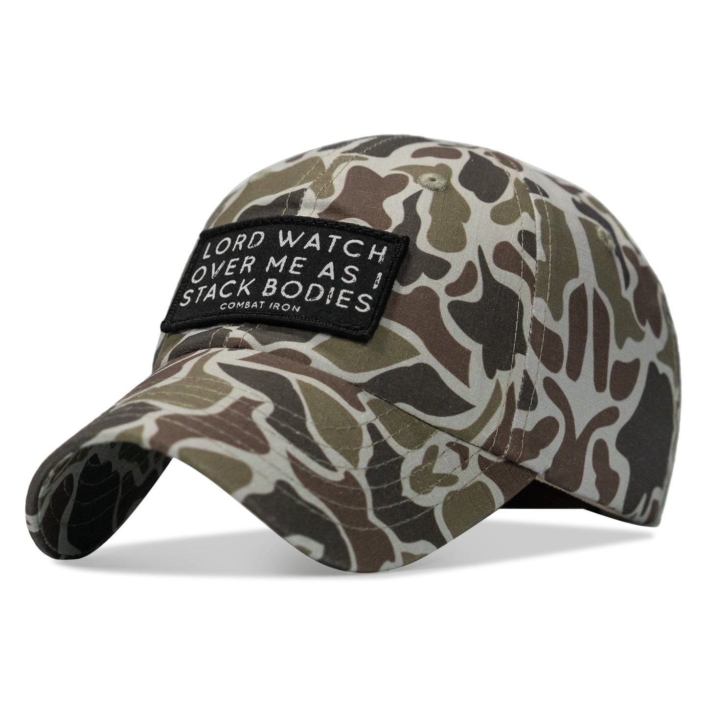 Lord Watch Over Me As I Stack Bodies Patch Tactical Ripstop Mesh Snapback Hat