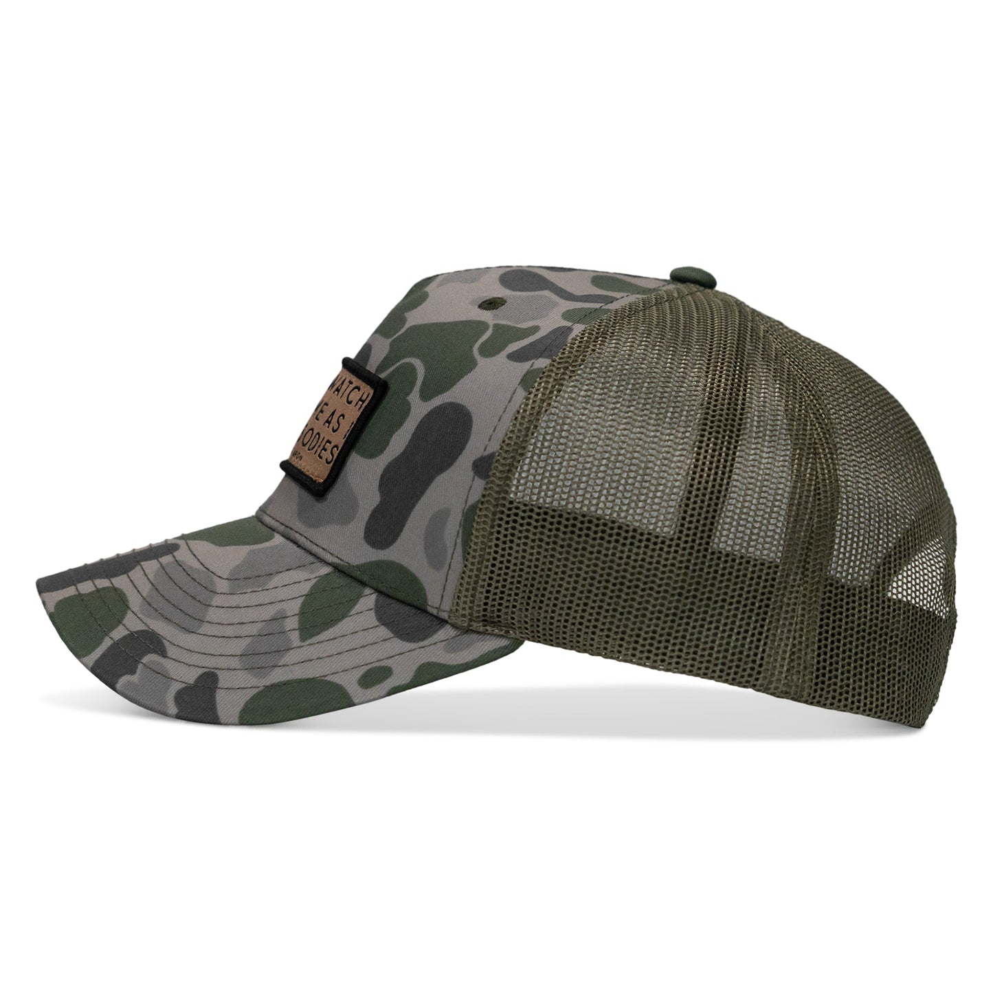 Lord Watch Over Me As I Stack Bodies Tan Patch Snapback Hat
