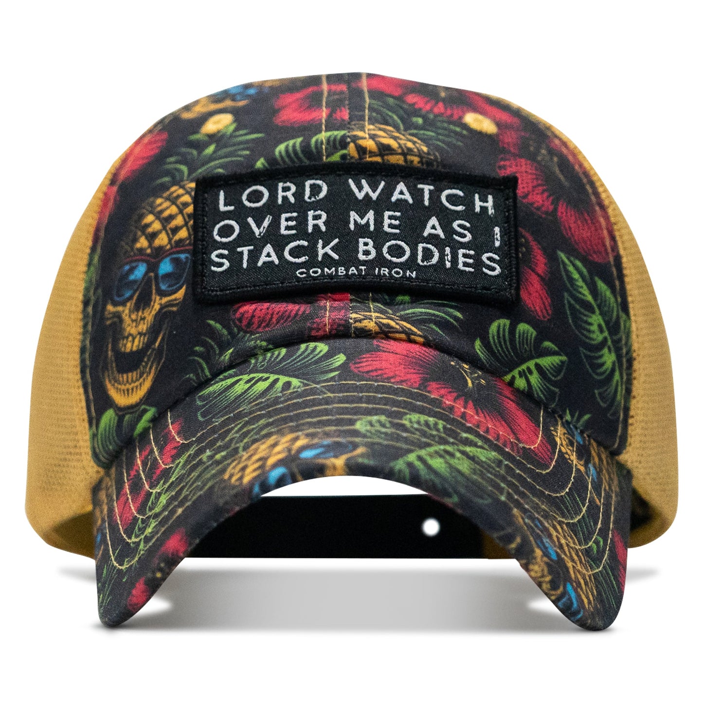 Lord Watch Over Me As I Stack Bodies Patch Tactical Ripstop Mesh Snapback Hat