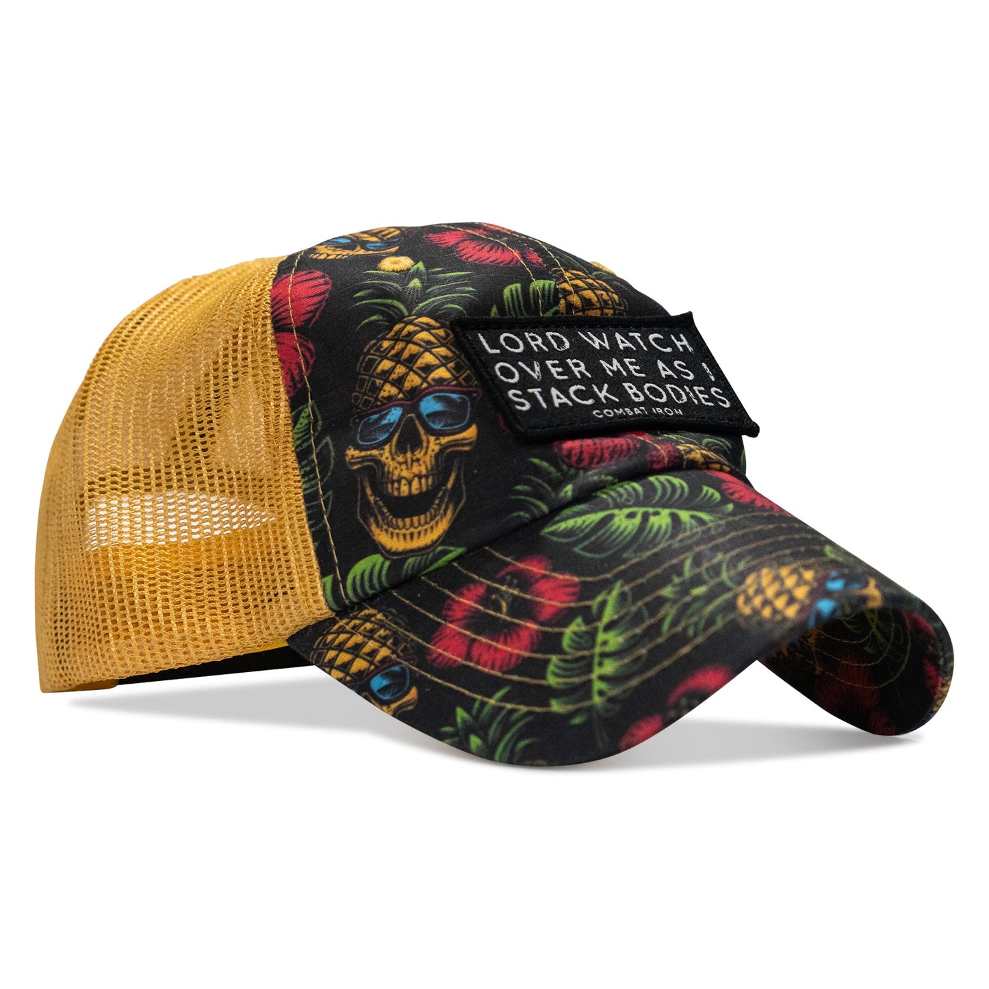 Lord Watch Over Me As I Stack Bodies Patch Tactical Ripstop Mesh Snapback Hat