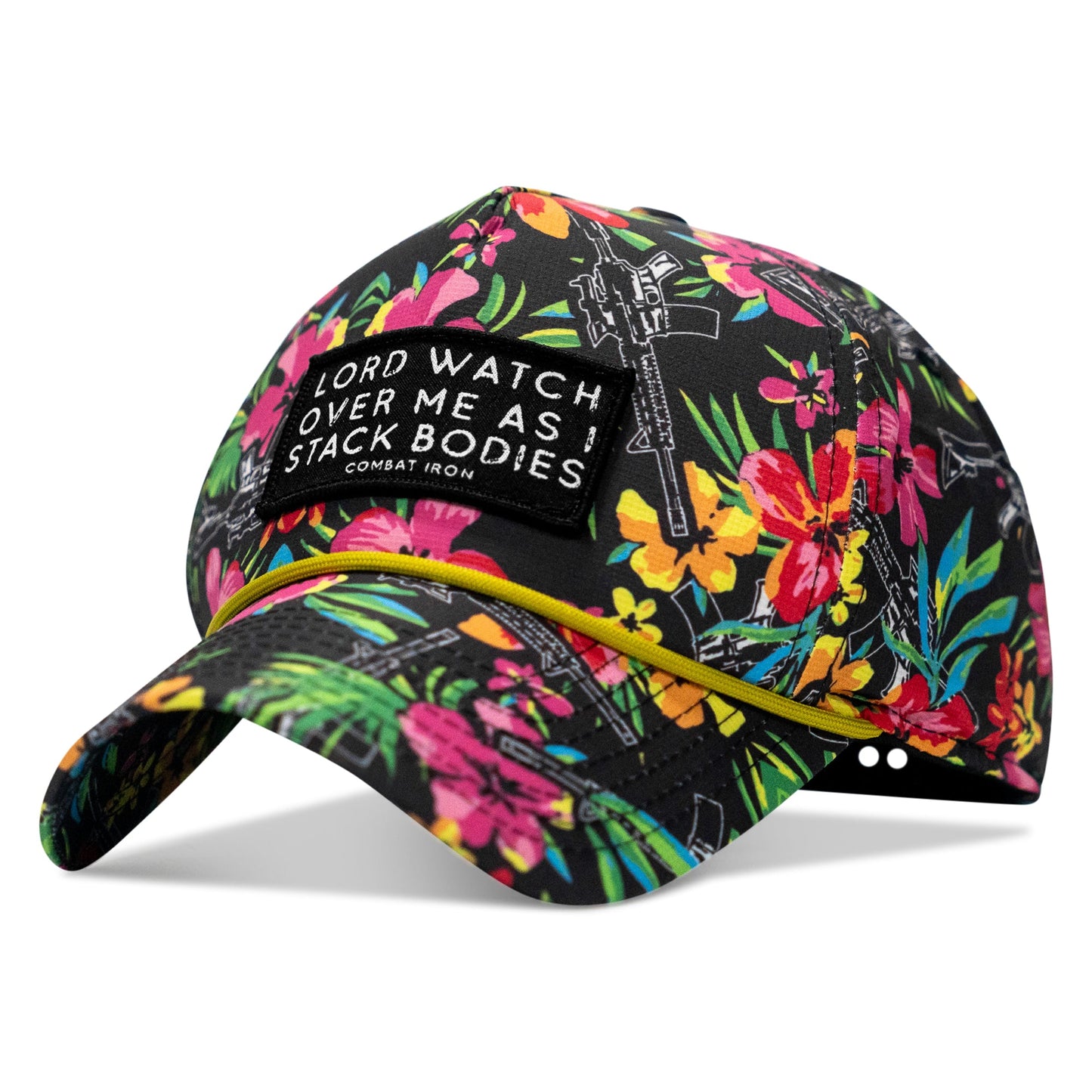 Lord Watch Over Me As I Stack Bodies Patch Waterproof Weekender Snapback