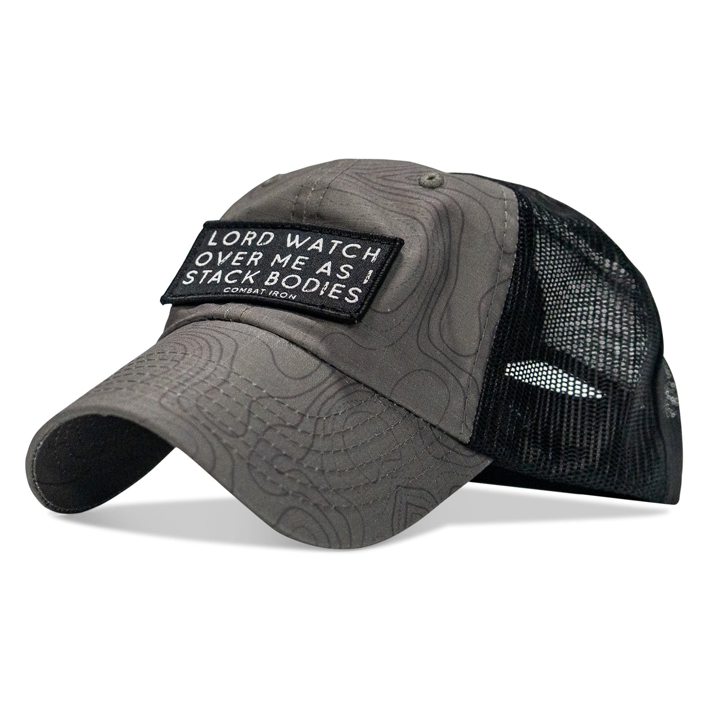 Lord Watch Over Me As I Stack Bodies Patch Tactical Ripstop Mesh Snapback Hat