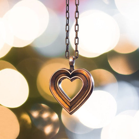 LOVE Heartbeat Necklace - Bronze