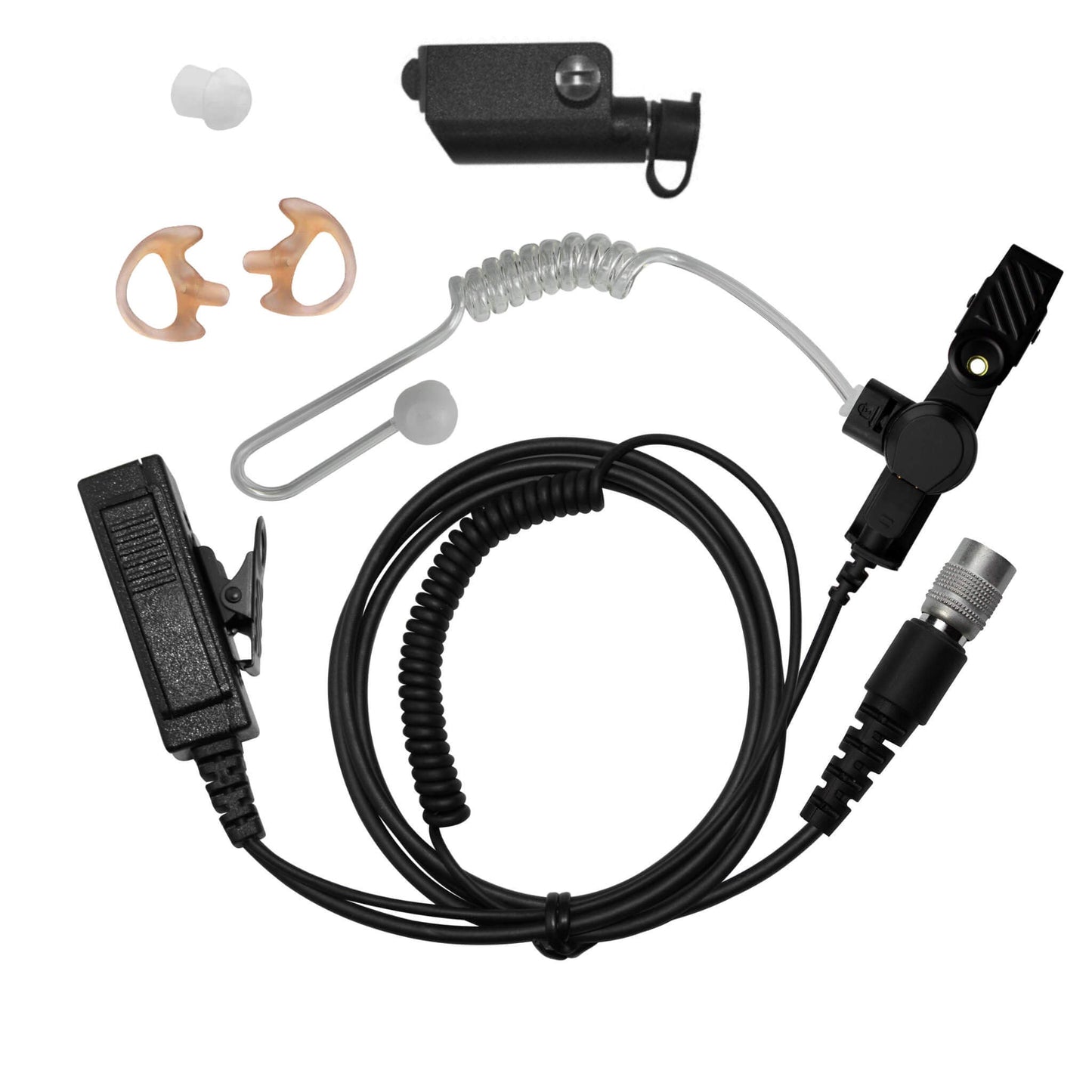 Mic & Earpiece Radio Kit - Quick Disconnect (Hirose) Icom (iDAS) F3261/4261, F9011/9021 series, M85 & More