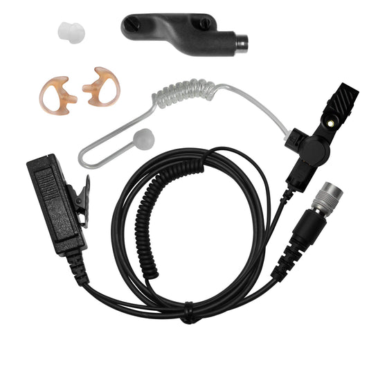 Mic & Earpiece Radio Kit - Quick Disconnect (Hirose) Vertex: VXD-970, VX-820, VX-870, VX-920, VX-940, VX-970 Series, & P25 Radios