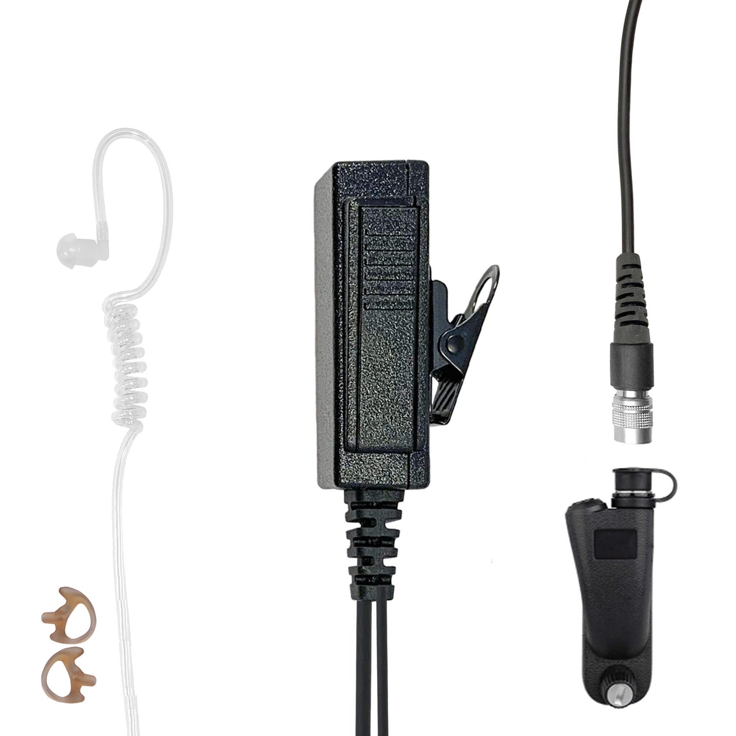 Mic & Earpiece Radio Kit - Rapid Release(Hirose) Motorola: APX (Apex) Series, XPR Series, SRX2200, & More
