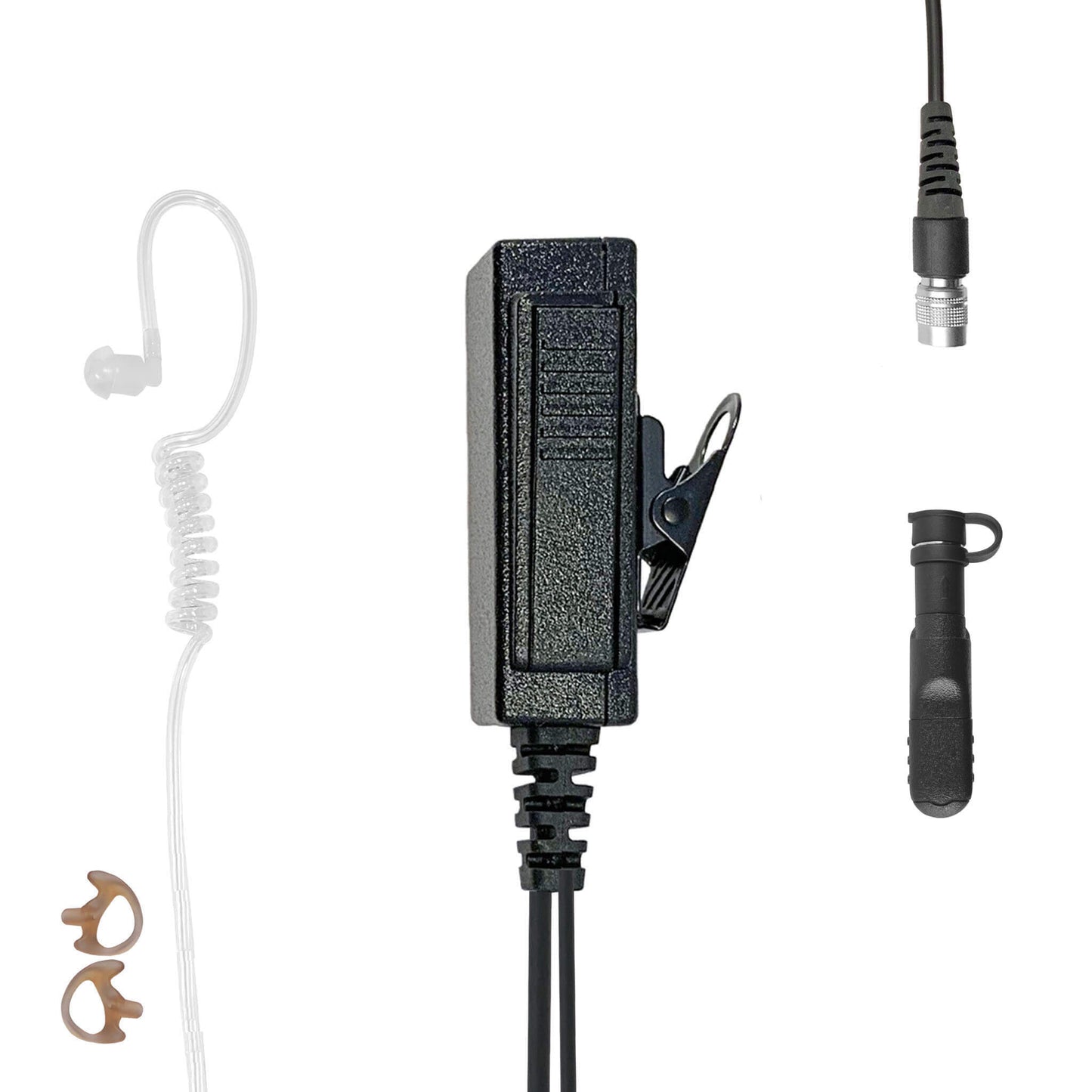 Mic & Earpiece Radio Kit - Quick Disconnect (Hirose) Motorola R5, XPR3300/XPR3300, XPR3500/XPR3500e, DP3441, DP3661, DP2400/e, DP2600/e, XiR P6600, MTP3100, DEP550 & More