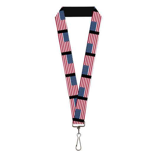 Lanyard - 1.0" - United States Flags