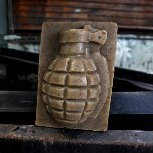 Lather-neck Natural Grenade Soap (Sandalwood)