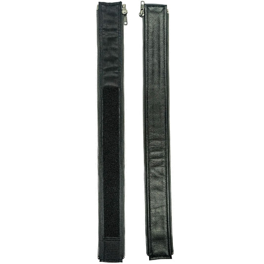 VXP53 Men's Black Universal Vest Expander Panel with Gun Metal Zip # 5 (Single Piece)