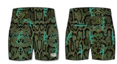 Women's High-Waisted Seamless Front Compression Training Shorts | Lethal Venom