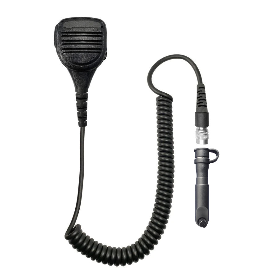 Loud Quick Disconnect (Hirose) Speaker Hand Mic- Hytera PD-6xx, HP6 & HP7 Series, X1e, X1p, Z1p & More