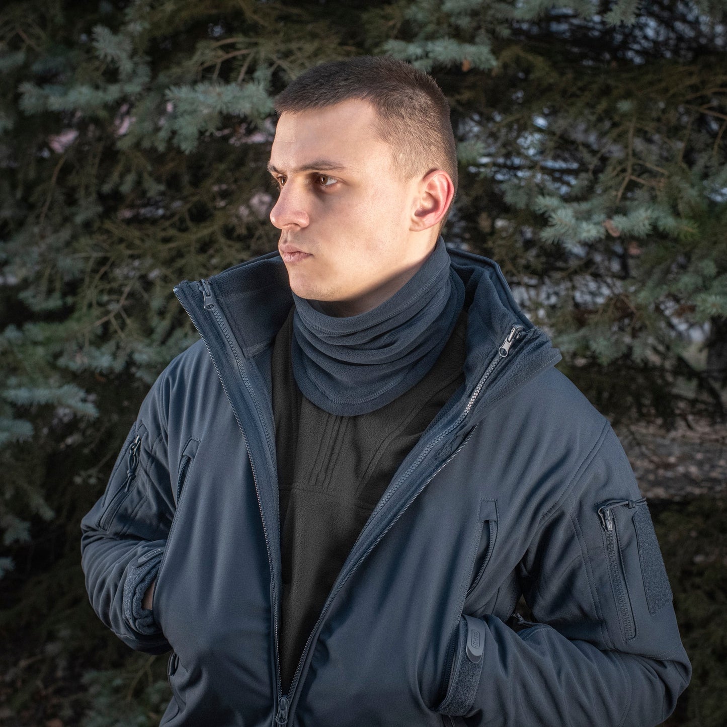 M-Tac Anatomical Neck Gaiter with Drawcord Polartec