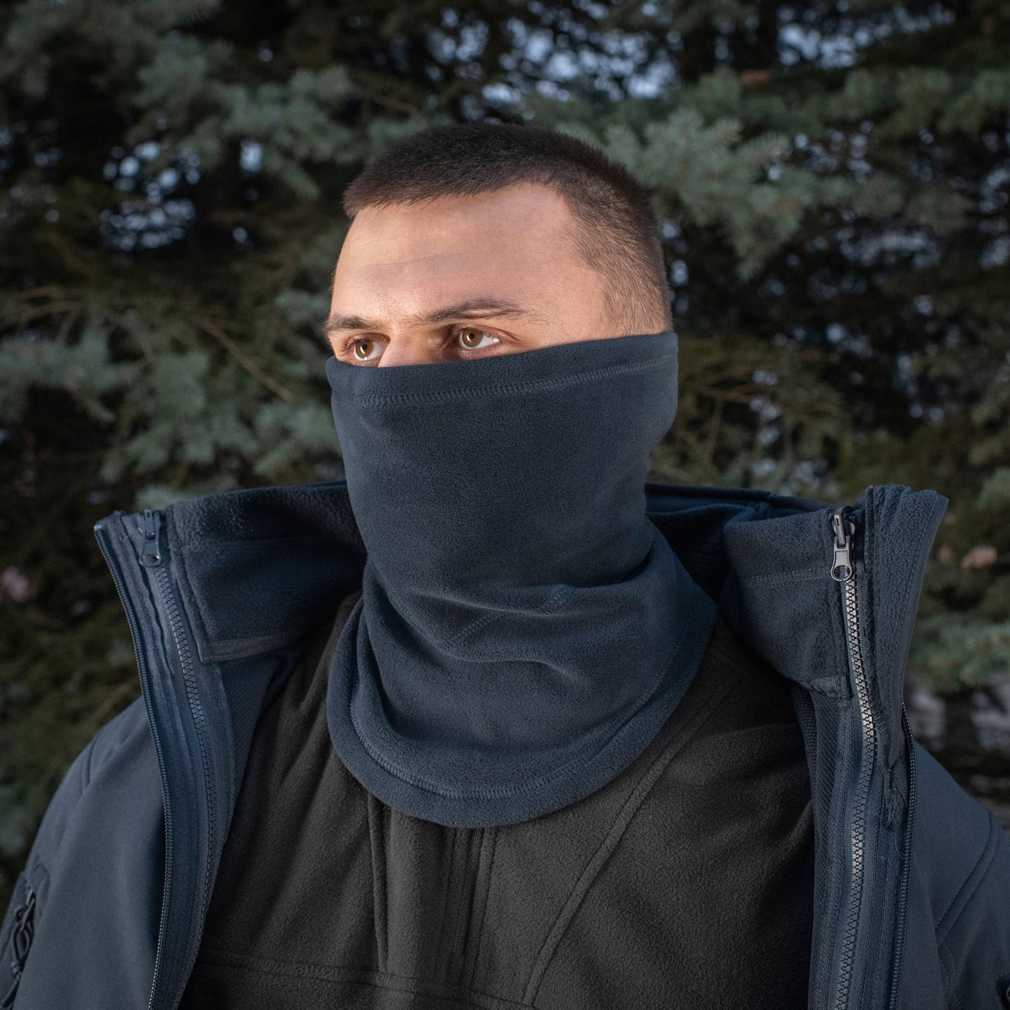 M-Tac Anatomical Neck Gaiter with Drawcord Polartec
