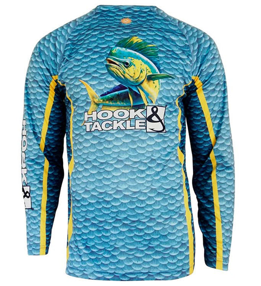 Men's Mahi Scales L/S UV Fishing Shirt