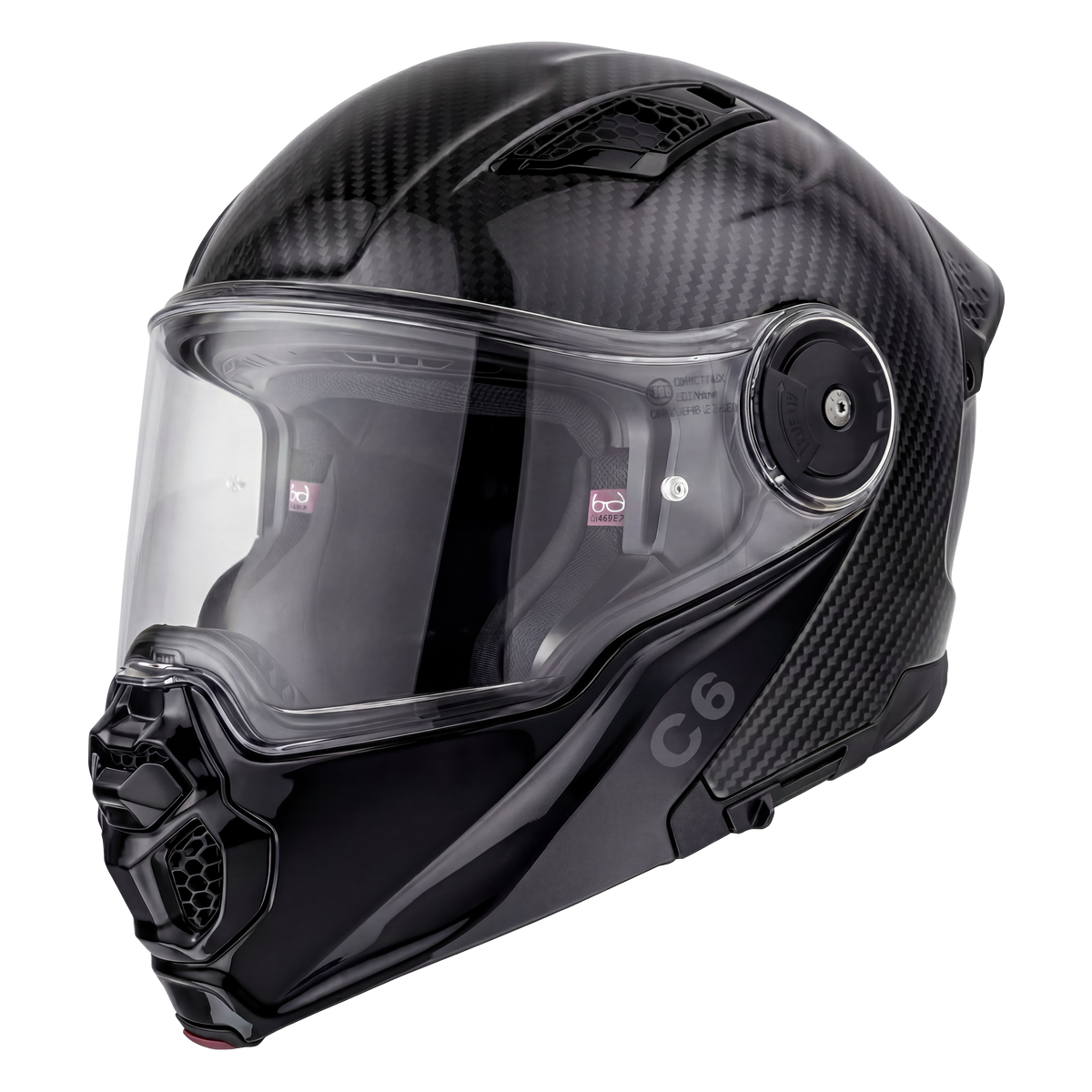 D.O.T. & ECE Daytona C6- Grey Carbon Fiber