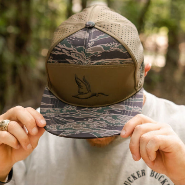 Flock King Tiger Stripe Camo Bucket