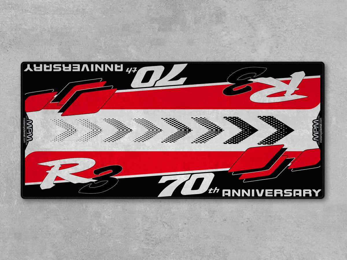 MPM Motorcycle Mat for Yamaha R3 70th Anniversary - U1406