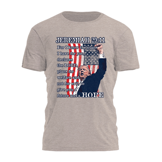 Trump Inspired - Jeremiah 29:11 Tee - 2866