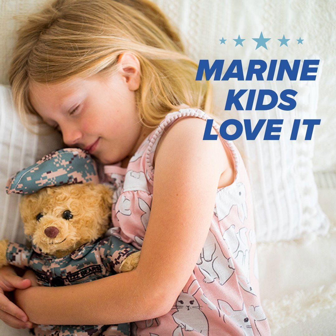 Marine Dress Blues Teddy Bear Personalized Bundle
