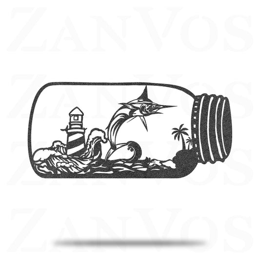 Marlin Fish In The Jar