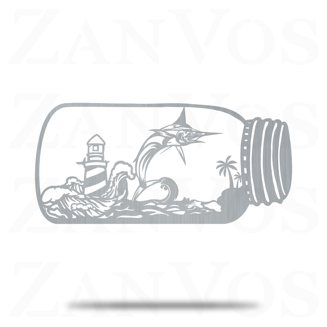 Marlin Fish In The Jar
