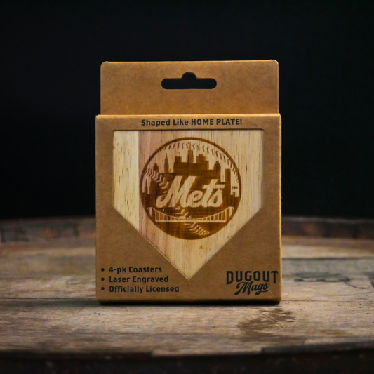 New York Mets Dugout Mug® | Wood Coaster