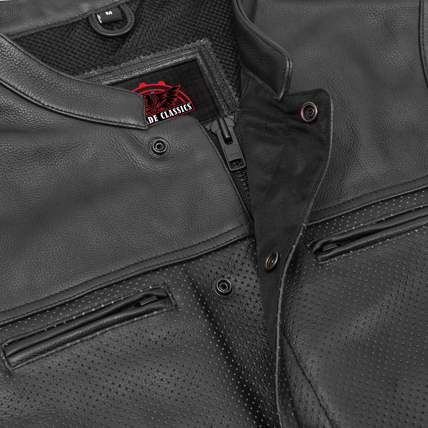 Gravel Ghost Lowcut Mens Leather Motorcycle Vest