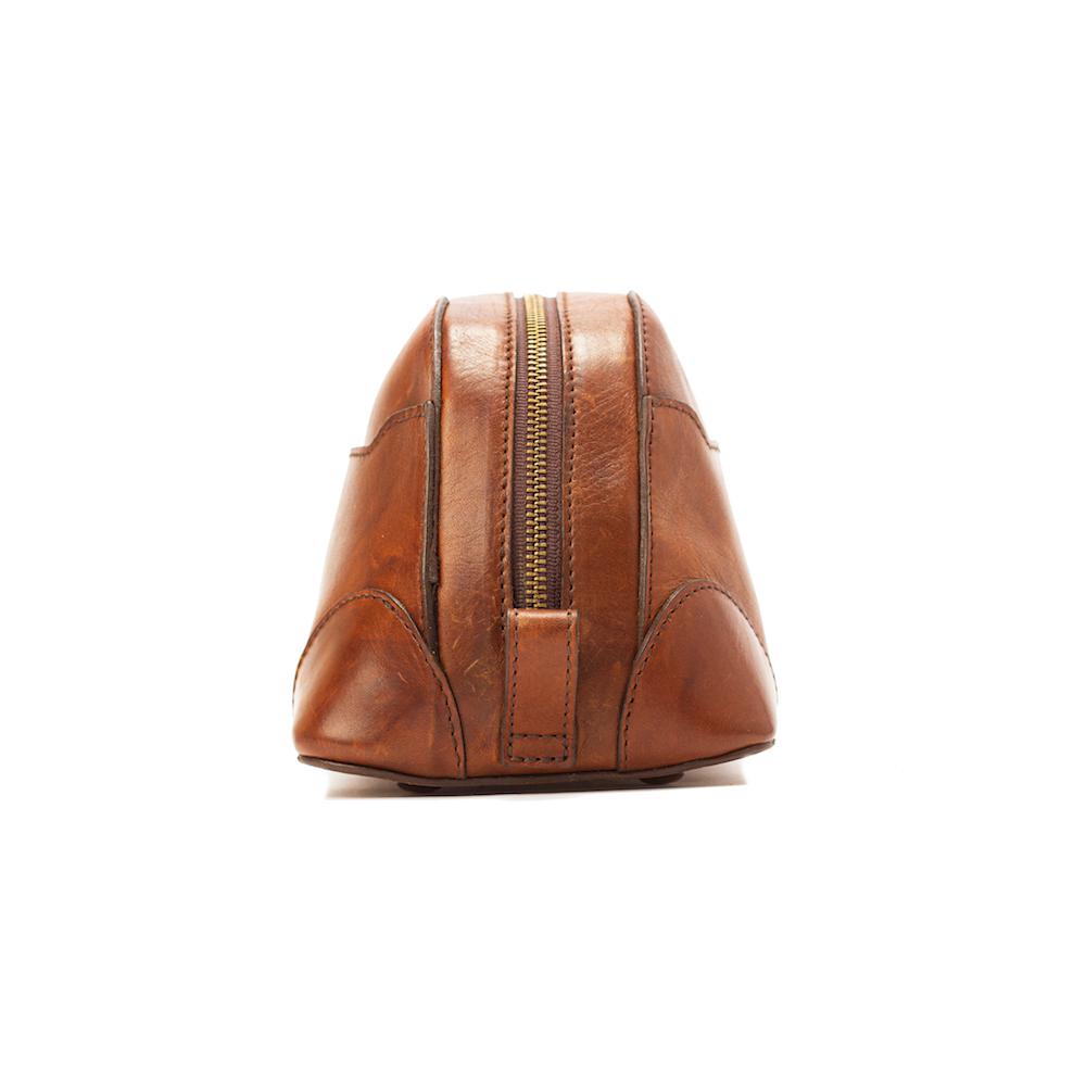 Heritage Leather Stateroom Toiletry Wash Bag