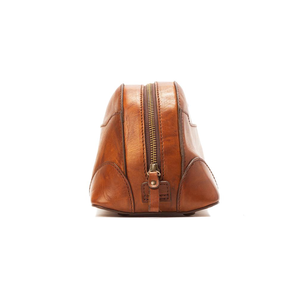 Heritage Leather Stateroom Toiletry Wash Bag