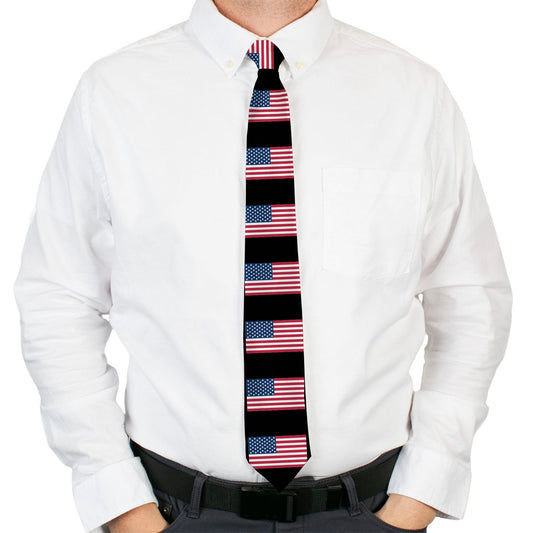 Buckle-Down Necktie - United States Flags