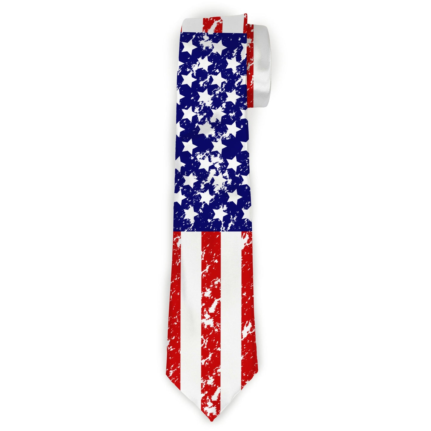 Buckle-Down Necktie - United States Flags C/U Weathered