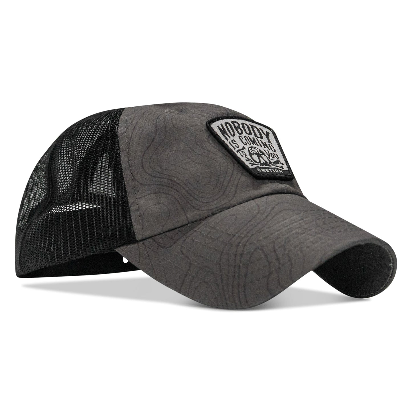 Nobody Is Coming To Save You Skull Patch Ripstop Snapback