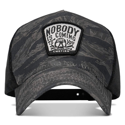 Nobody Is Coming To Save You Skull Patch Five Panel Breacher Snapback Hat