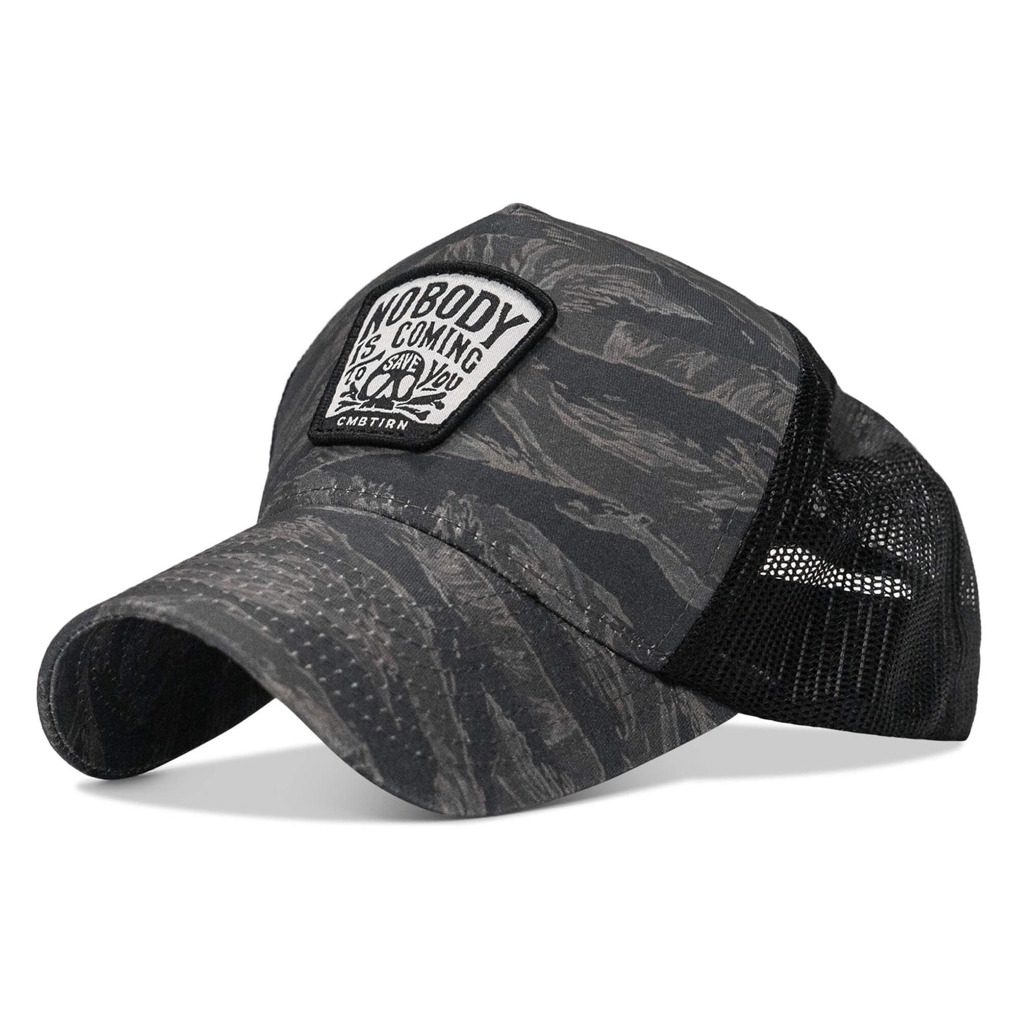 Nobody Is Coming To Save You Skull Patch Five Panel Breacher Snapback Hat