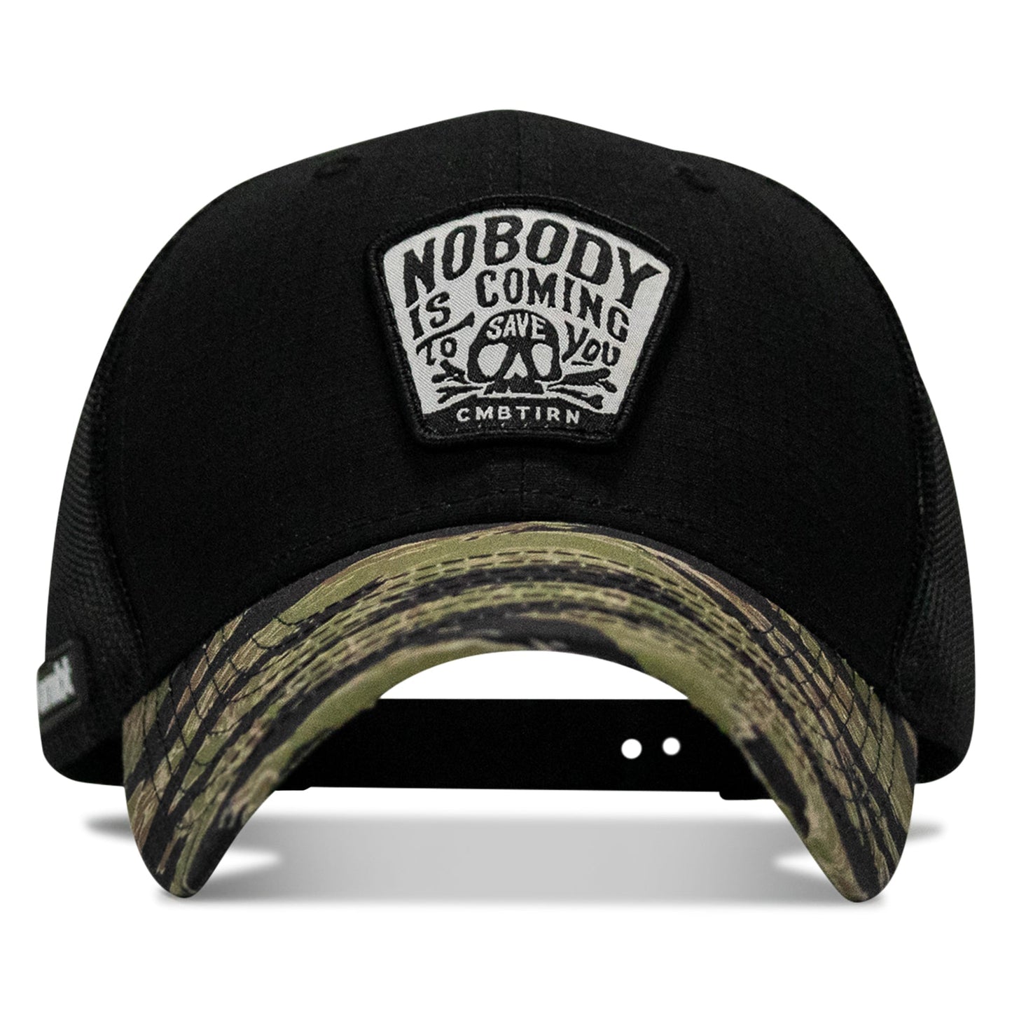 Nobody Is Coming To Save You Skull Patch Original Ripstop Snapback Hat
