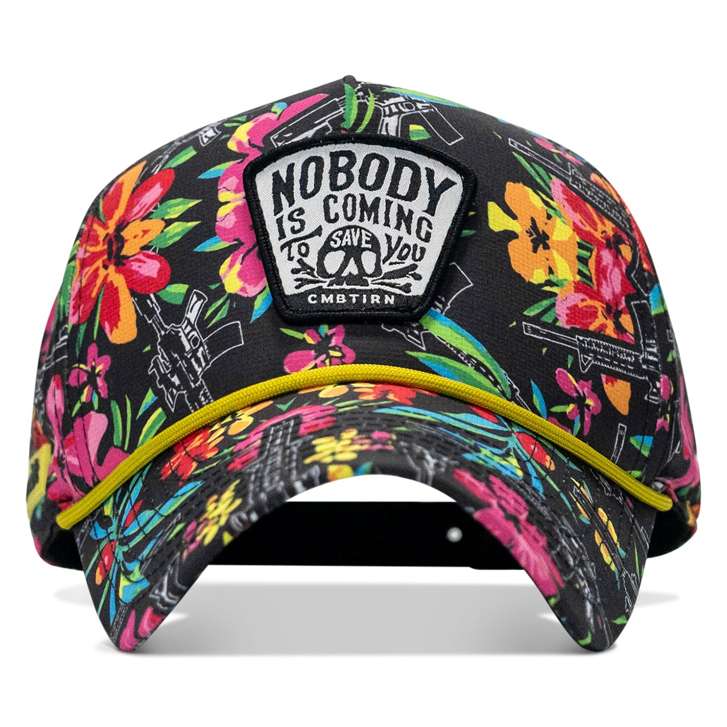 Nobody Is Coming To Save You Skull Patch Waterproof Weekender Snapback