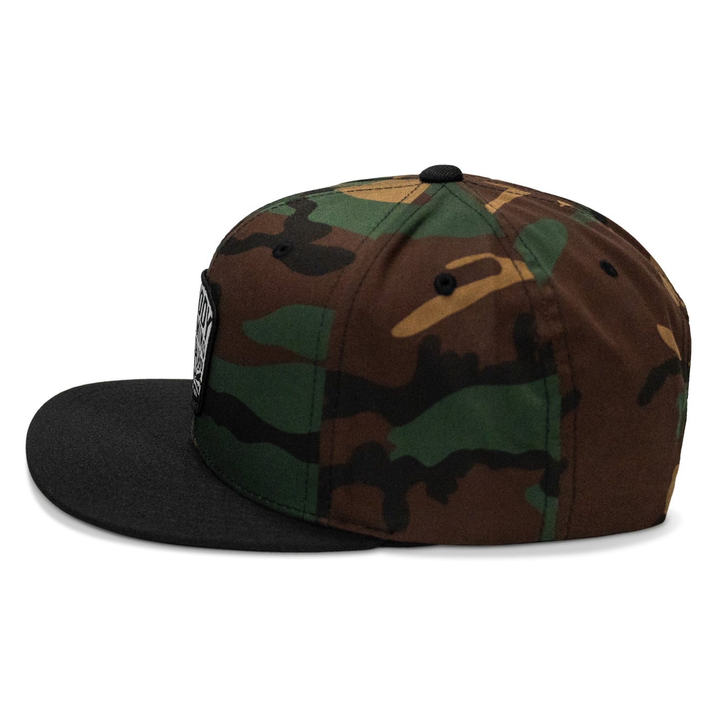 Nobody Is Coming To Save You Skull Patch Flatbill Snapback Hat