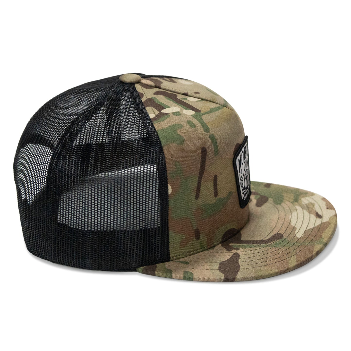 Nobody Is Coming To Save You Skull Patch Flatbill Snapback Hat