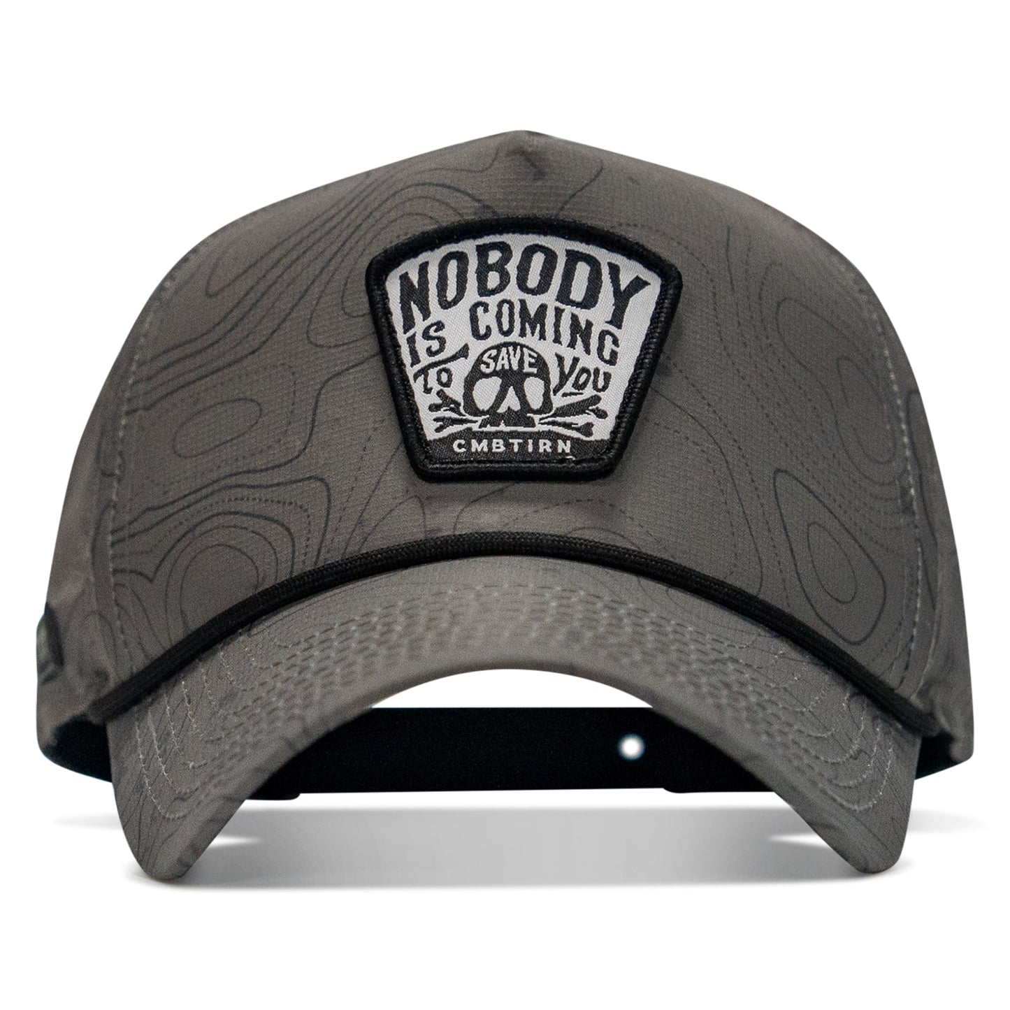 Nobody Is Coming To Save You Skull Patch Waterproof Weekender Snapback