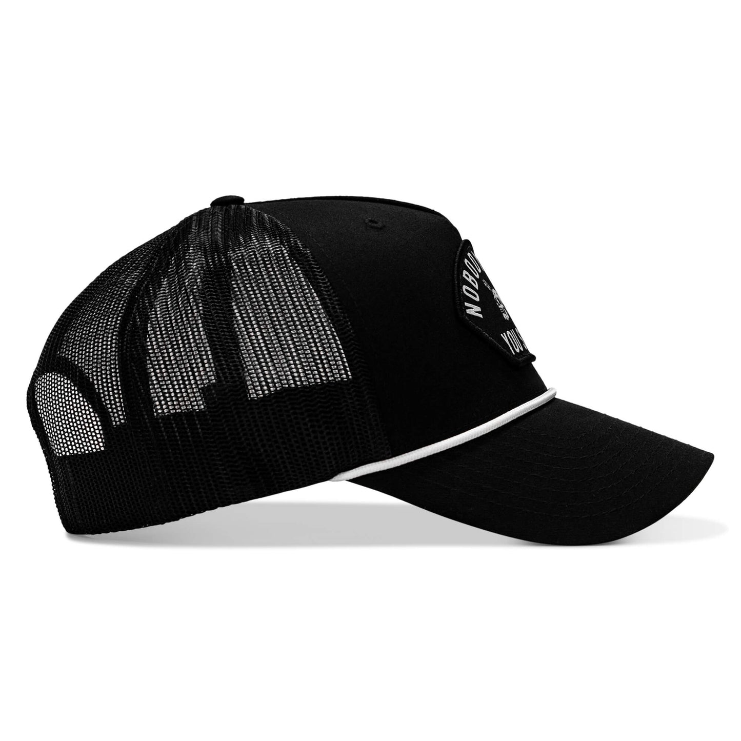 Nobody Owes You Shit Skull Arched Patch Rope Snapback