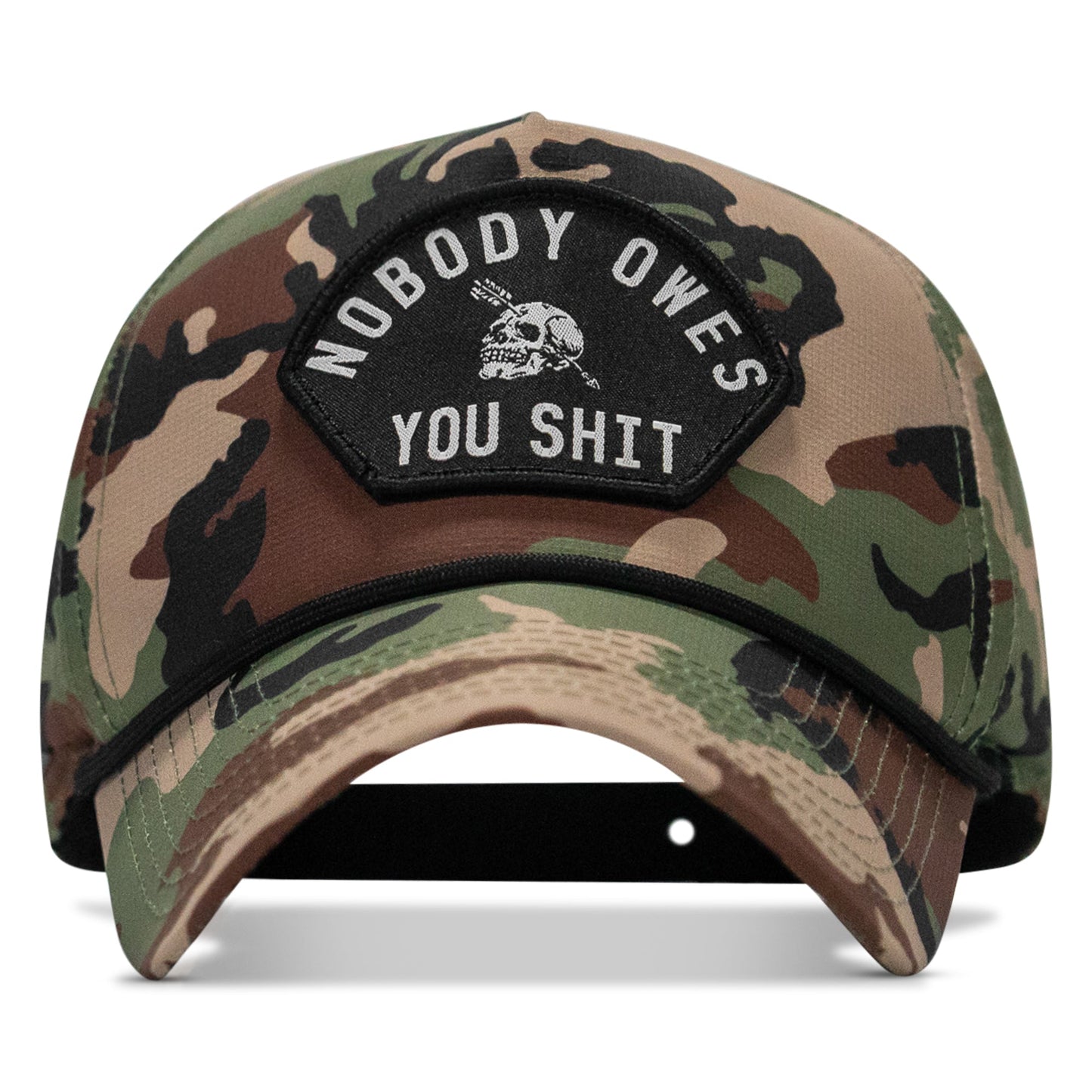 Nobody Owes You Shit Arched Patch Waterproof Weekender Snapback