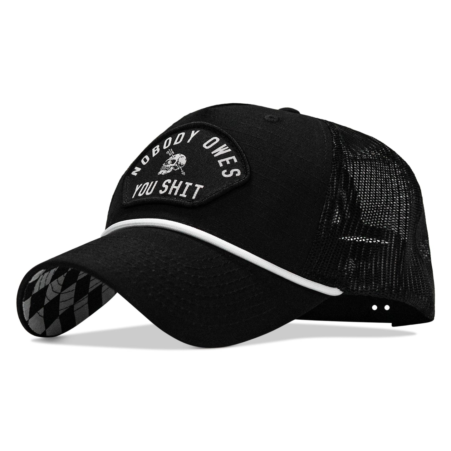 Nobody Owes You Shit Patch Rope Snapback Hat