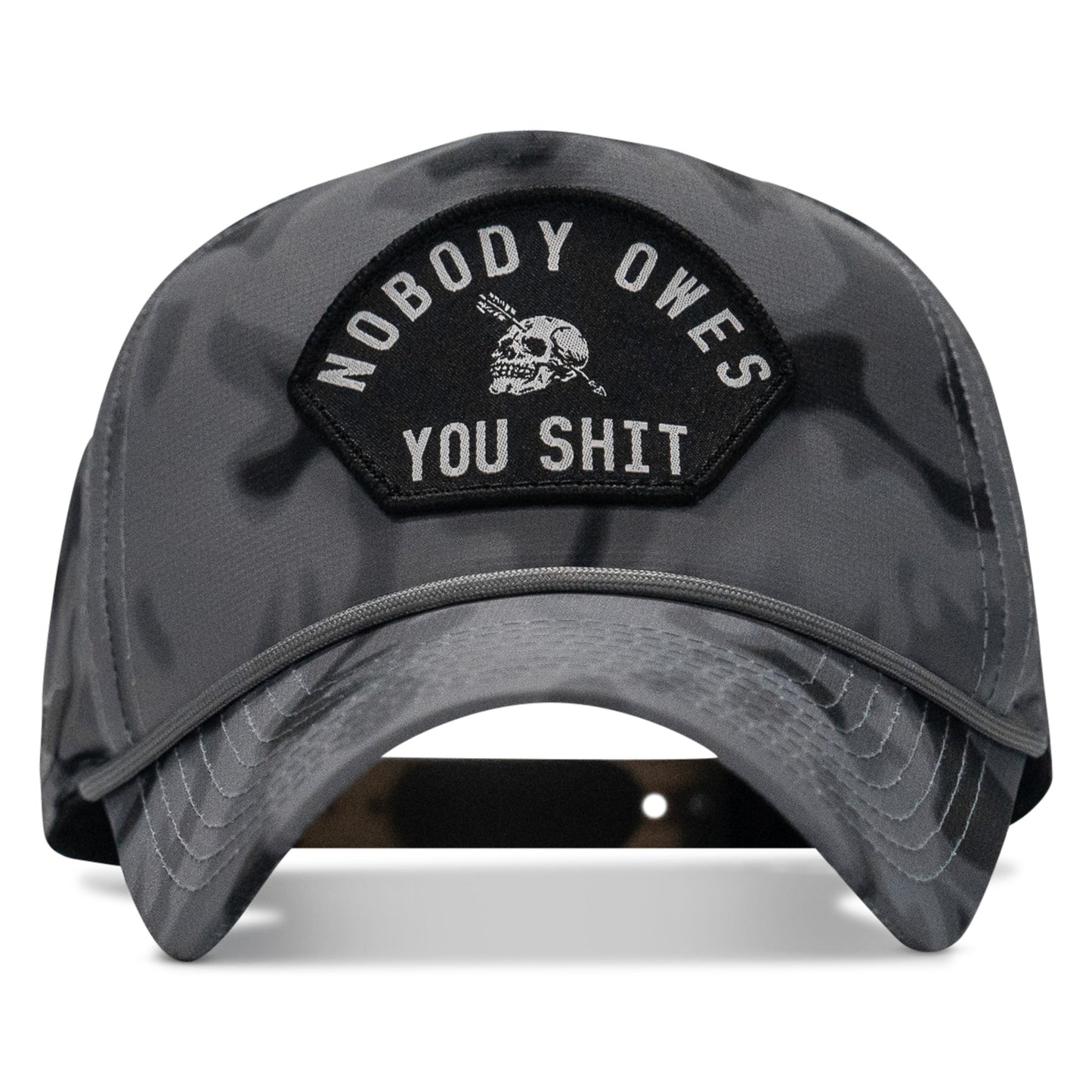Nobody Owes You Shit Arched Patch Waterproof Weekender Snapback