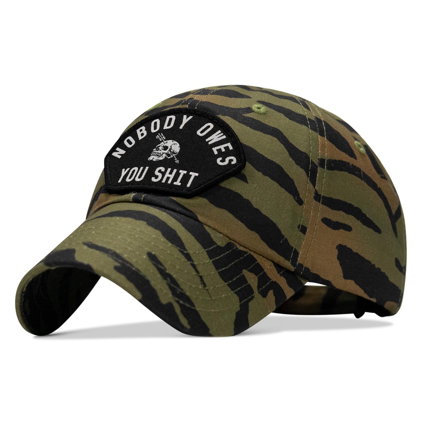Nobody Owes You Shit Arched Patch Tactical Ripstop Mesh Snapback Hat